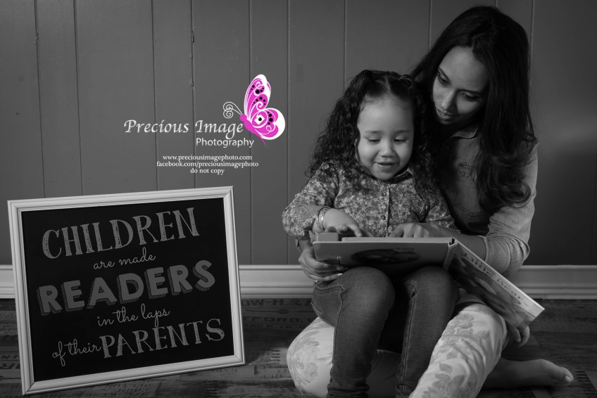 Mom reading to child in photo in lancaster, pa